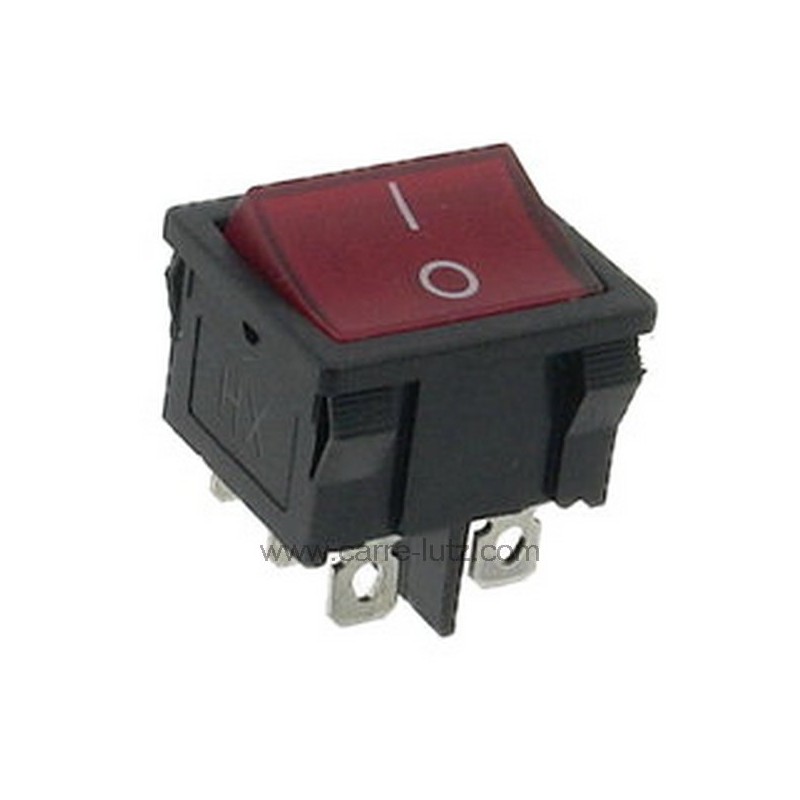 220209  Interrupteur bipolaire à voyant rouge 19x22 5,40 €