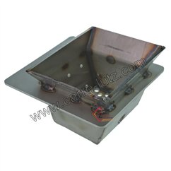 Pot bruleur ou creuset de foyer de poêle à granulé Ecotec