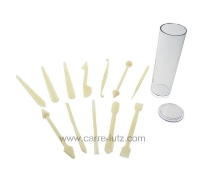 991IB514  Ensemble de 12 outils pour sculpter et décorer 12,20 €