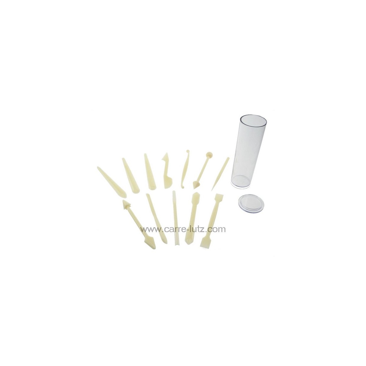 991IB514  Ensemble de 12 outils pour sculpter et décorer 12,20 €