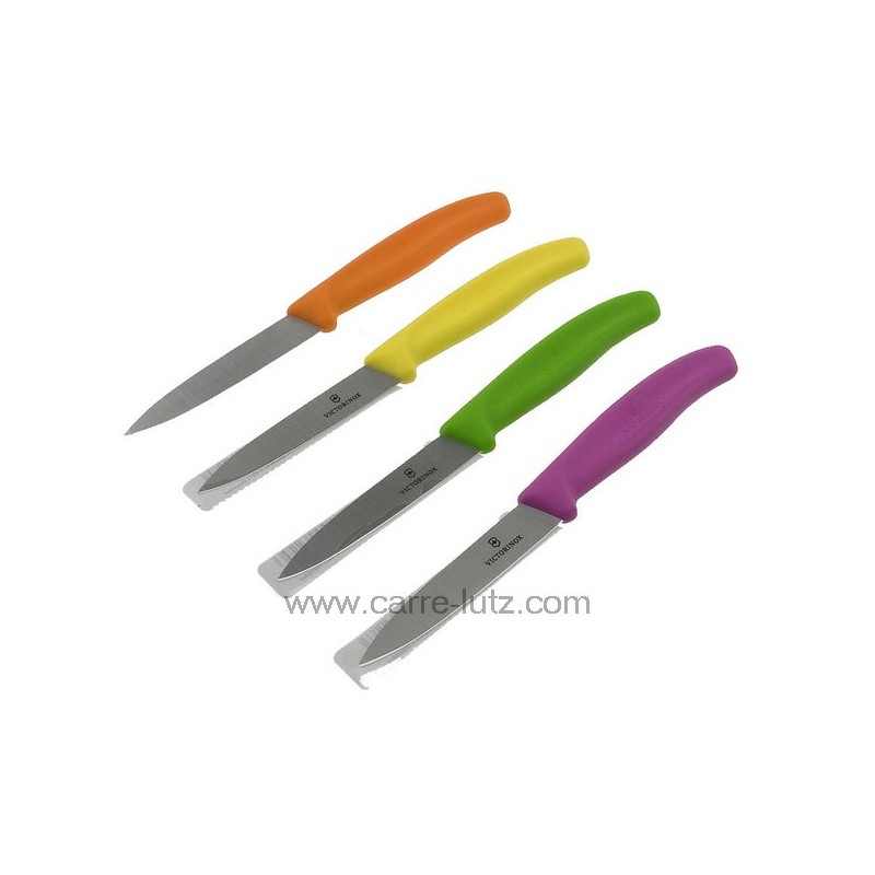 Couteau office Victorinox manche plastique couleur