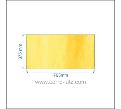 00223  Vitre réfractaire Vitrocéramique 763x375 mm AX126284A Invicta 149,40 €