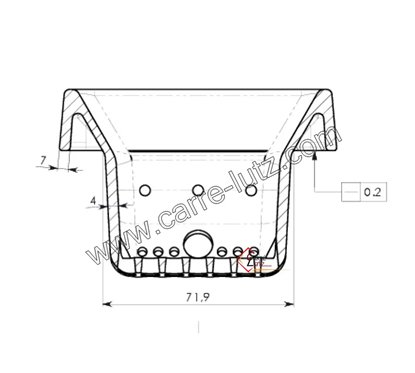 Pot bruleur ou creuset de foyer de poêle à granulé Ravelli Ecotec