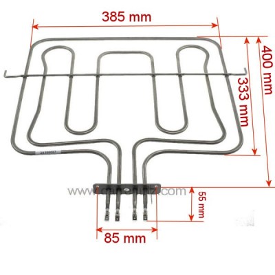 20390007  806890661 - Résistance de voute 1000+1700W de four Smeg 24,40 €