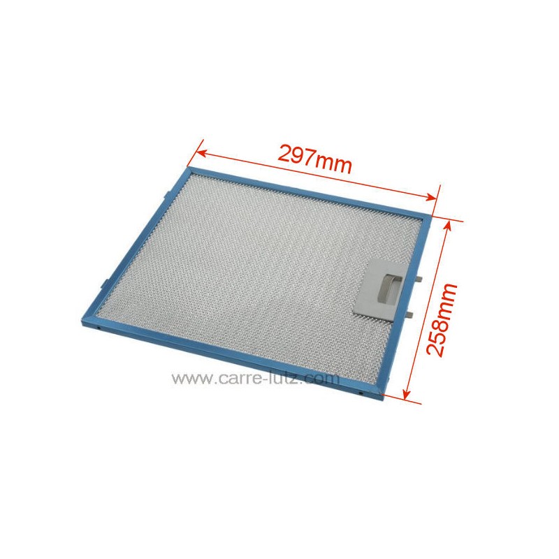 70190010  Filtre à graisse métal 258x297mm de hotte aspirante 20,20 €