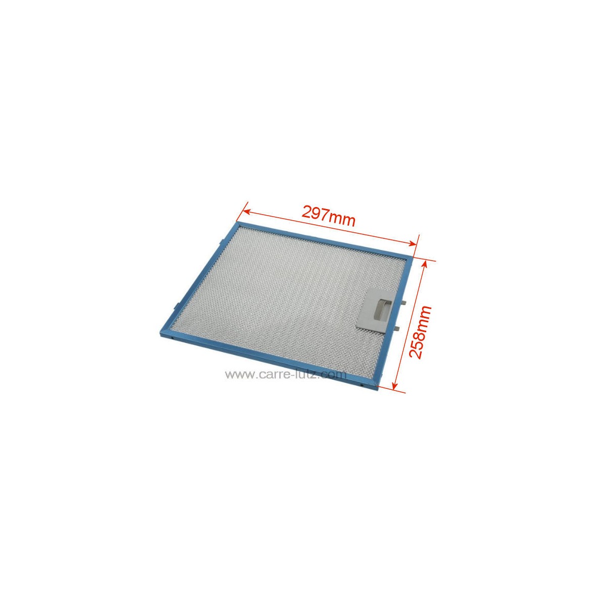 70190010  Filtre à graisse métal 258x297mm de hotte aspirante 20,20 €