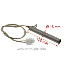 70390001  Résistance 350W 16 mm longueur 120 mm de poêle à pellet Cola Ferroli 60,00 €