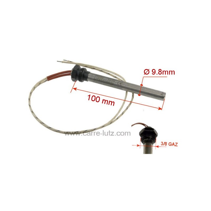 70390002 Résistance 250W 9,8 mm longueur 100 mm 3/8 gaz de poêle à pellet Karmex 42,00 € 70390002 Résistance 250W 9,8 mm longueur 100 mm 3/8 gaz de poêle à pellet Karmex 42,00 €