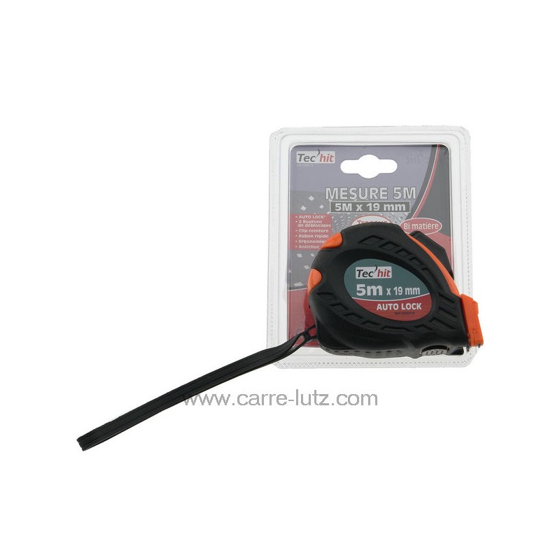 932003  Mètre ruban 19 mm bi matière 5 mt 5,80 €