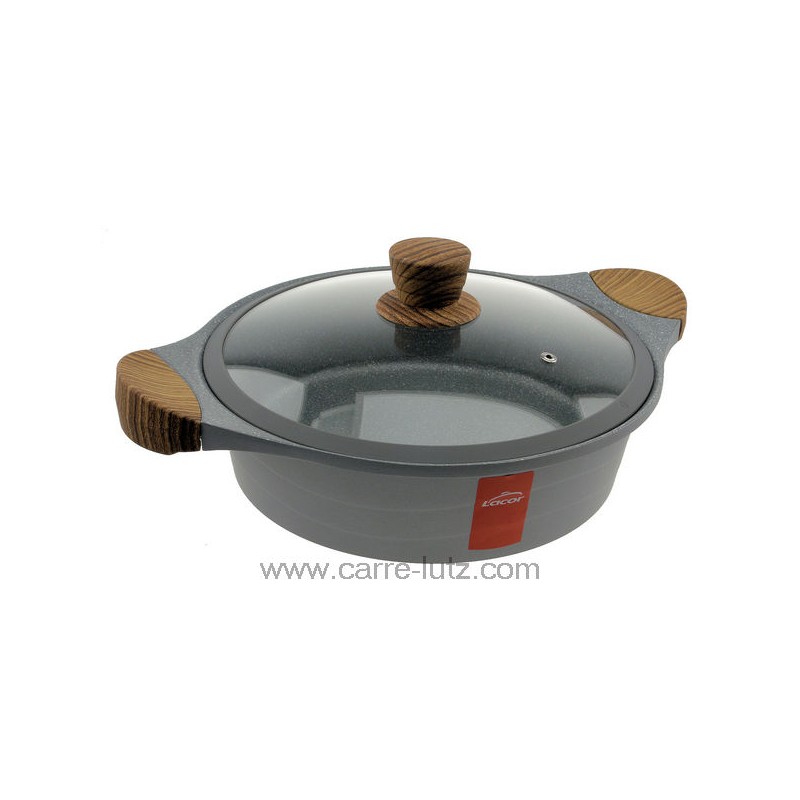 27327 - Sauteuse fonte d'aluminium 28 cm Stilo Lacor 