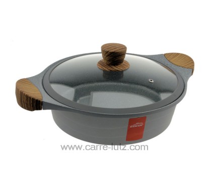 27327 - Sauteuse fonte d'aluminium 28 cm Stilo Lacor 