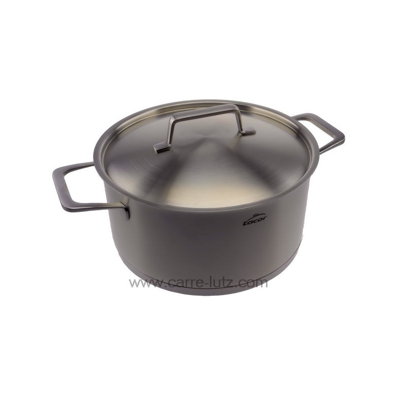 45024 - Faitout avec couvercle inox 24 cm Foodie Lacor 