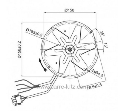 231126  Ventilateur centrifuge extracteur de fumée Ecofit 2RECA3 de poele a pellet Cadel Edilkamin Karnex Palazzetti Ravelli ...