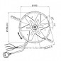 Ventilateur centrifuge extracteur de fumée Ecofit 2RECA3 de poele a pellet Cadel Edilkamin Karnex Palazzetti Ravelli Italiana ca