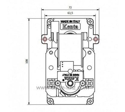 231520  Motoréducteur de vis sans fin 1,5 tour/minute Kenta de poele à pellet 102,00 €