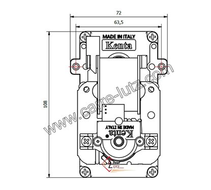 Motoréducteur de vis sans fin 1,5 tour/minute Kenta de poele à pellet