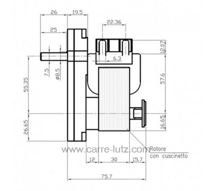 231521  Motoréducteur de vis sans fin 2 tour/minute Kenta K9115062 de poele à pellet 81,00 €