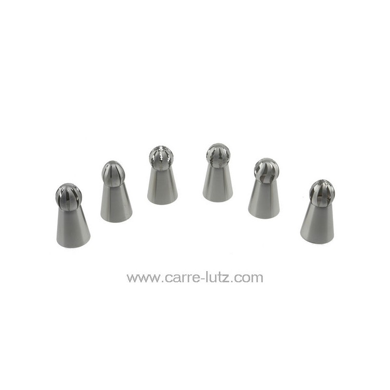 68893 - Lot de 6 douilles Russe en inox 18/10 Lacor