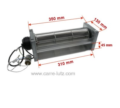 231074  Ventilateur tangentiel moteur à droite 1 vitesse 23W Edilkamin 183,60 €