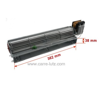 Ventilateur tangentiel 58W de poele a pellet TGA 60/1-360/40 EMMEVI - FERGAS 114503X