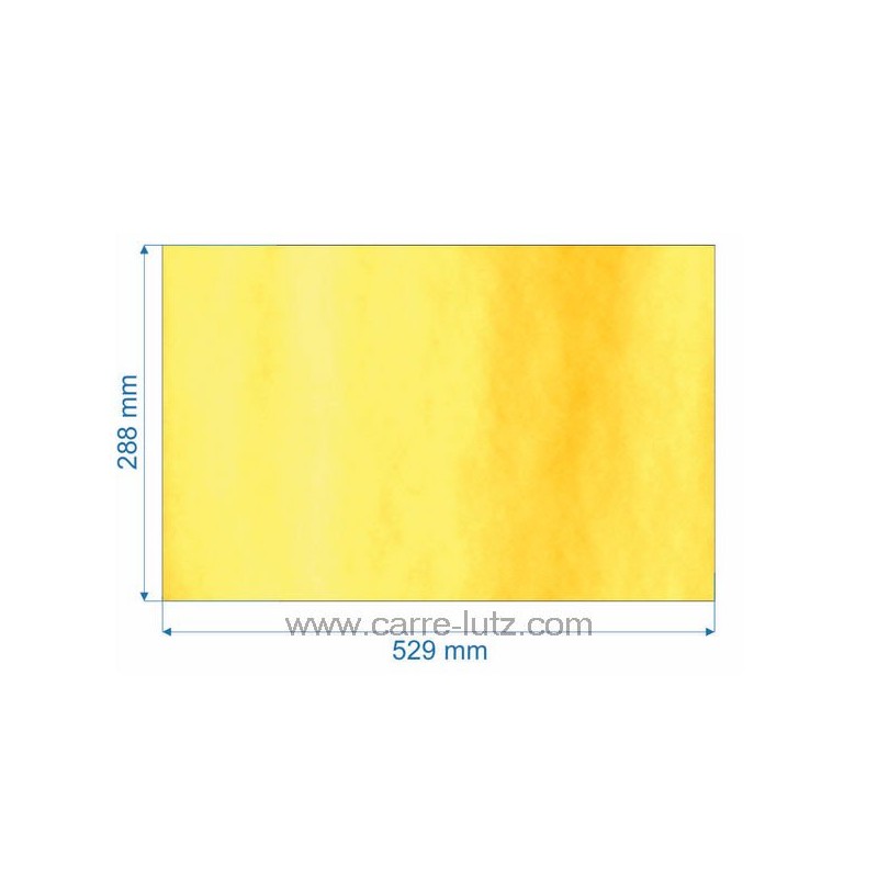 verre réfractaire Vitrocéramique 529x288 mm Godin 366712