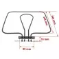 93710127 - Résistance de voute 925+375W, 230/75V de four Rosières