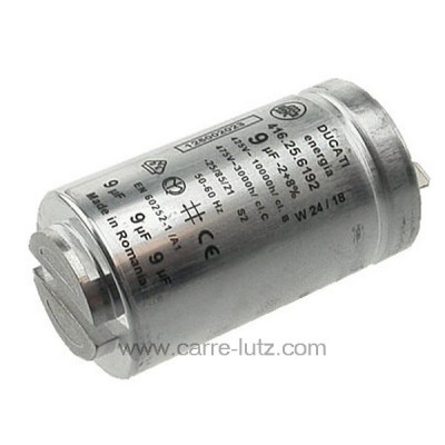 23090012  1125431005 - Condensateur permanent 9MF 475V Aeg Electrolux Arthur Martin Faure Zanussi ref. 1250020227  6,60 €