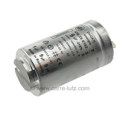 1125431005 - Condensateur permanent  9MF 475V Aeg Electrolux Arthur Martin Faure Zanussi ref. 1250020227 