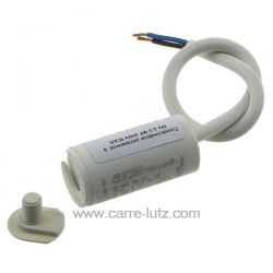 Condensateur permanent  à fils 2,5 MF 450V ICAR Dimensions : Ø30x51mm cable 250mm, reference 23090103