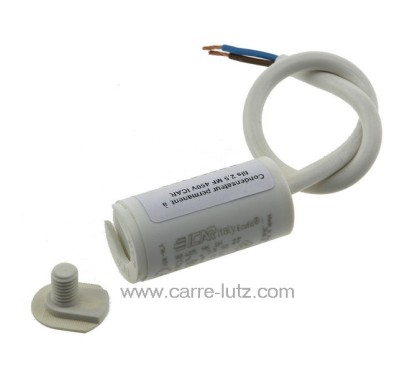 23090103  Condensateur permanent à fils 2,5 MF 450V ICAR 5,10 €