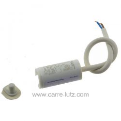Condensateur permanent  à fils 3 MF 450V ICAR Dimensions : Ø25x51mm cable 250mm , reference 23090104