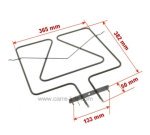 20390011  481225998524 - Résistance de voute 2450W de four Whirlpool 18,50 €