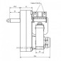 Motoréducteur de vis sans fin 1 tour/minute de poele à pellet