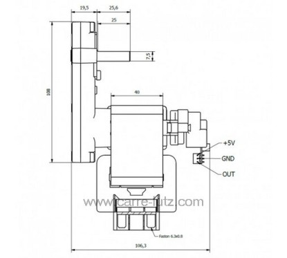 231523  Motoréducteur de vis sans fin 3 tour/minute de poele à pellet 96,00 €