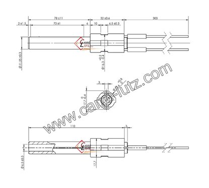 895737720 - Résistance céramique 300W de poêle à pellet Palazzetti