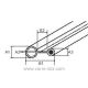 Joint de porte à bulbe Vendu au mètre Le joint possède une bande adhésive Dimensions des repères A1 : 8 mm A2 : 1 mm A3 : 5 m...