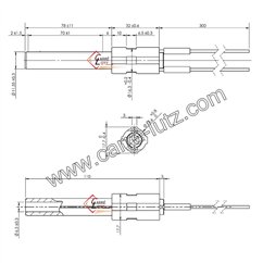 Résistance céramique 250W de poêle à pellet Ravelli