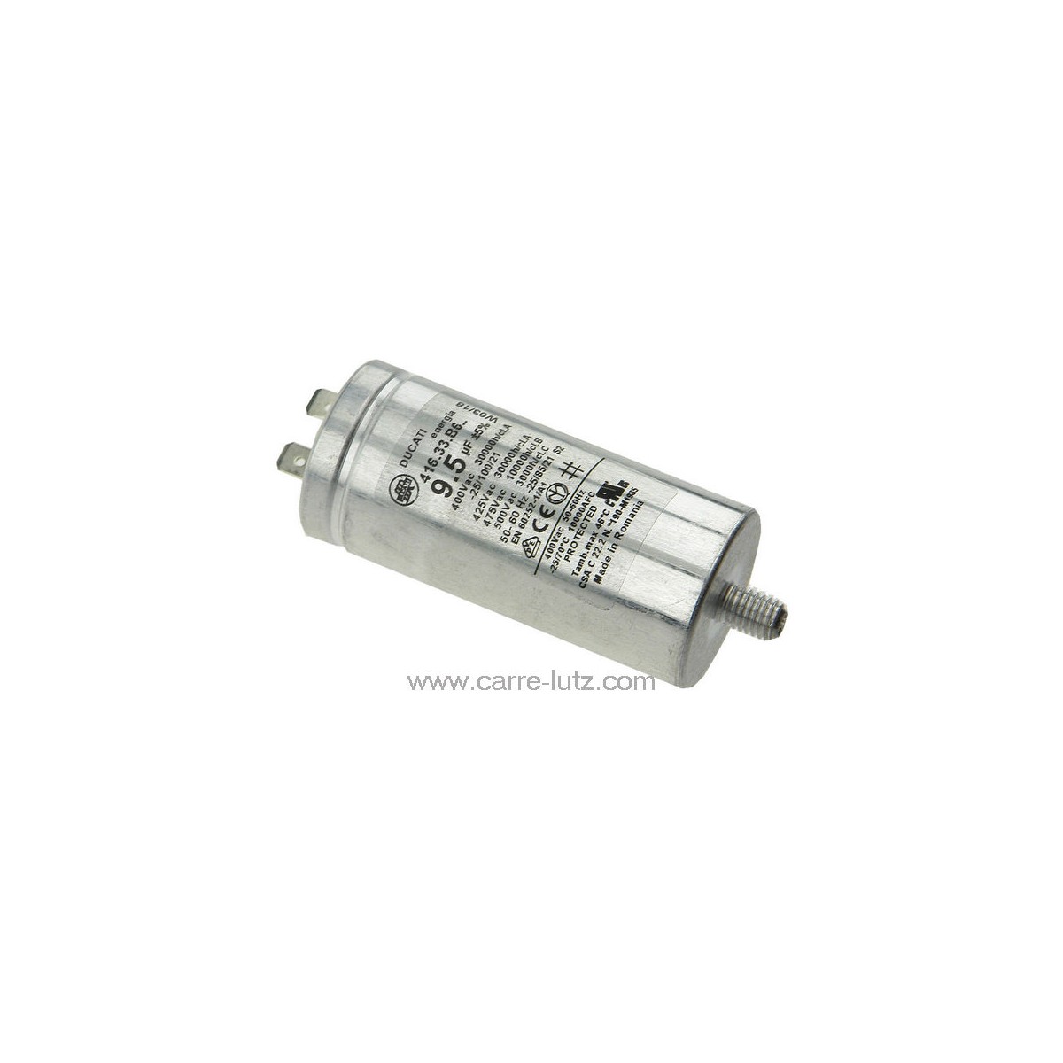 23090016  Condensateur permanent 9,5MF 450V C00275351 Ariston  10,20 €