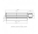 23190007  Ventilateur tangentiel 240 mm moteur à droite 1 vitesse 72,00 €