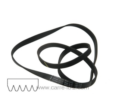 72690005  1267 J5 MAEL - Courroie plate 00369482 de lave linge Bosch Siemens 13,80 €