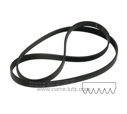 72690006  1264 J6 MAEL - Courroie plate 481235818212 de lave linge Whirlpool 6,30 €