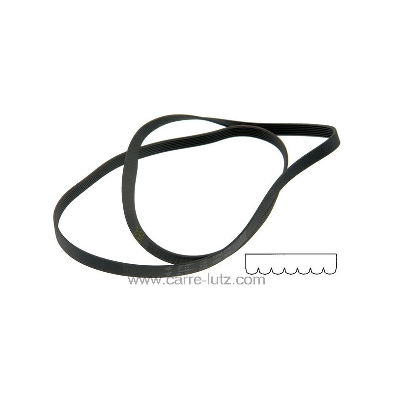 1250 H7 EL - Courroie plate 52x1282 de lave linge Fagor Brandt Vedette 1250 H7 EL - Courroie plate 52x1282 de lave linge Fagor Brandt Vedette