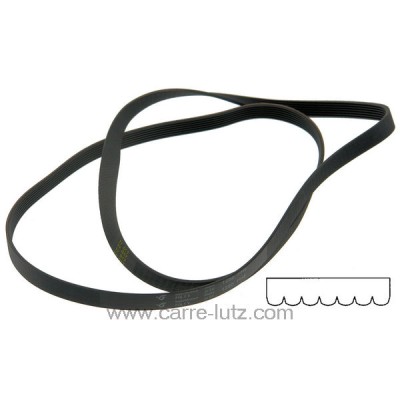 72690007 1250 H7 EL - Courroie plate 52x1282 de lave linge Fagor Brandt Vedette 10,20 €