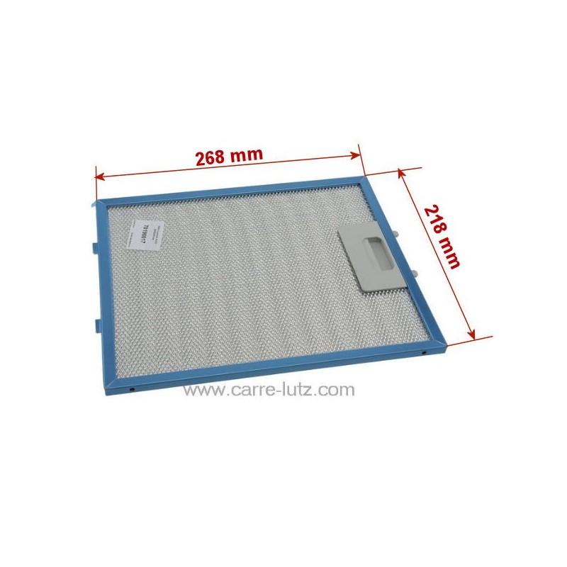 70190017 Filtre à graisse métal 269X219 MM GF01DD de hotte aspirante Elica 22,40 € 70190017 Filtre à graisse métal 269X219 MM GF01DD de hotte aspirante Elica 22,40 €
