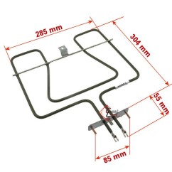 20390014  3970127019 - Résistance de voute 1650W de four A Martin Electrolux 23,80 €