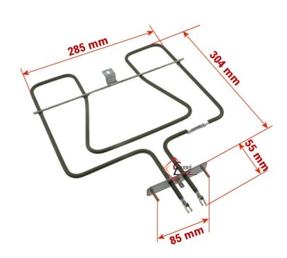 20390014  3970127019 - Résistance de voute 1650W de four A Martin Electrolux 23,80 €
