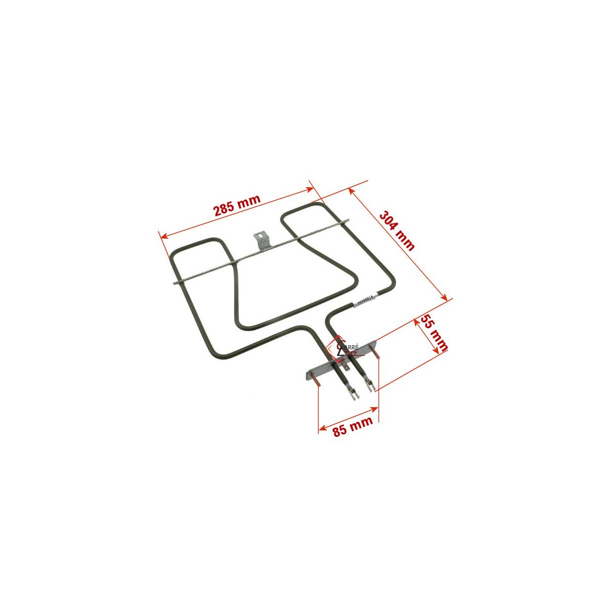 20390014  3970127019 - Résistance de voute 1650W de four A Martin Electrolux 23,80 €