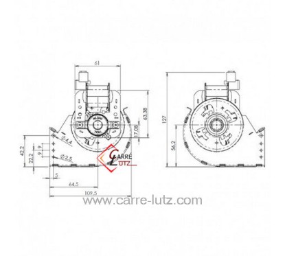 23190014  Ventilateur tangentiel 270 mm moteur à droite 1 vitesse 59,70 €