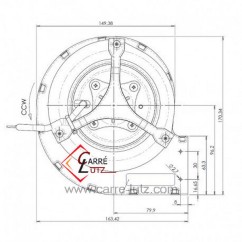 Ventilateur d'air centifuge 2GDS15 Ecofit