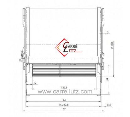 231110  Ventilateur d'air centifuge Trial CAD12R-001 136,80 €